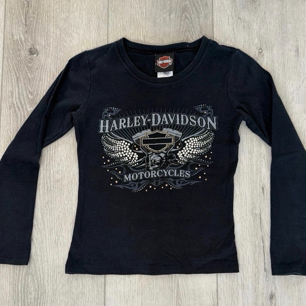 Harley-Davidson women’s Black Long-Sleeve Graphic Tee